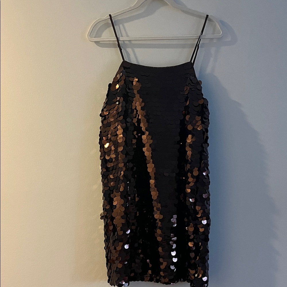 Brown Sequin Dress